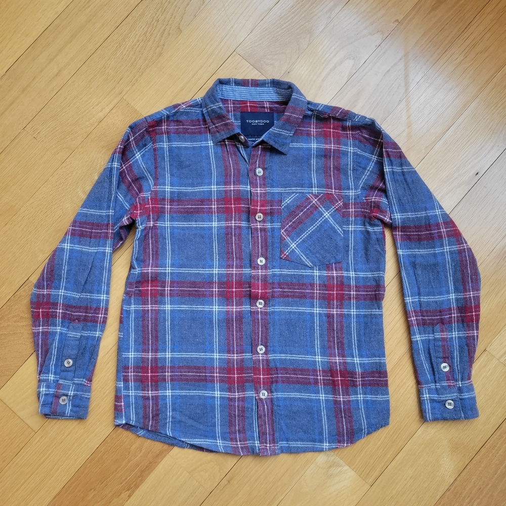 Toobydoo Boys Flannel Shirt Size 8